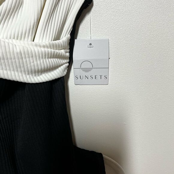 NWT Sunsets Roll The Dice Elsie Tankini & Hannah High Waist Bottoms Sz 34DD/ M - Picture 10 of 13